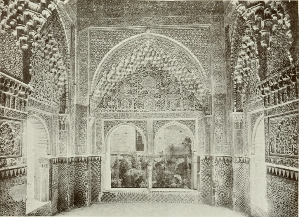 An illustration from Granada and the Alhambra, a brief description of the ancient city of Granada, with a particular account of the Moorish palace, 1907, leaf 393