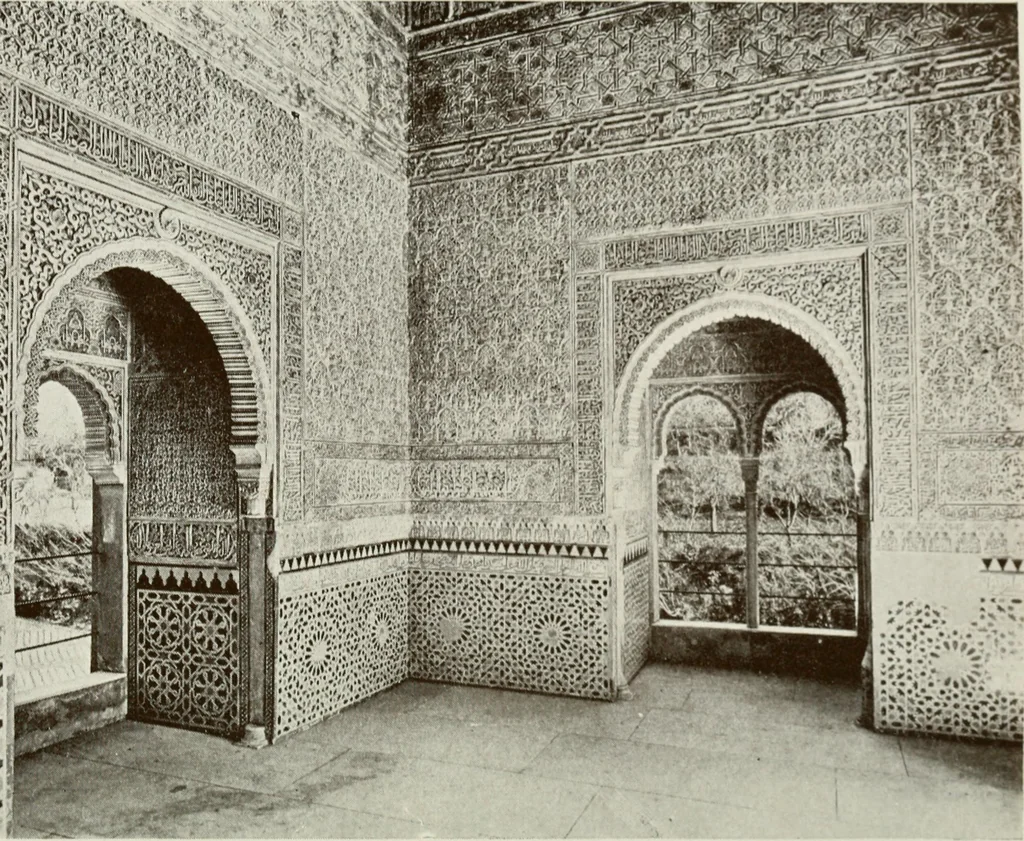 An illustration from Granada and the Alhambra, a brief description of the ancient city of Granada, with a particular account of the Moorish palace, 1907, leaf 394