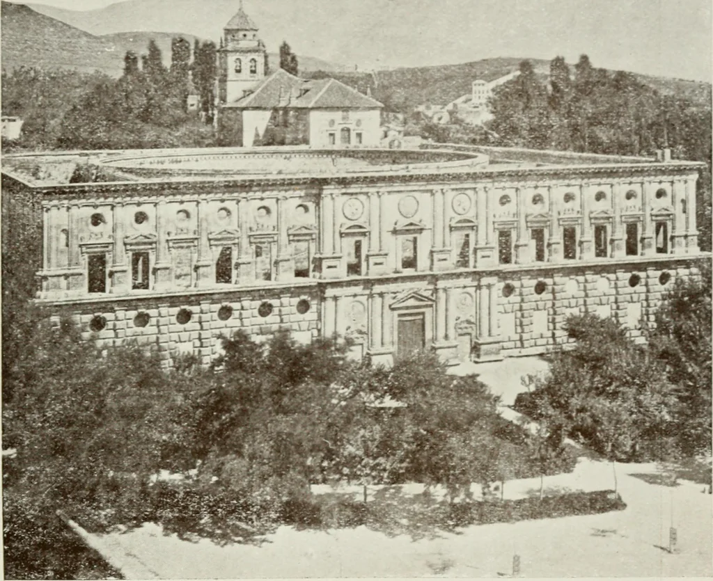 An illustration from Granada and the Alhambra, a brief description of the ancient city of Granada, with a particular account of the Moorish palace, 1907, leaf 457