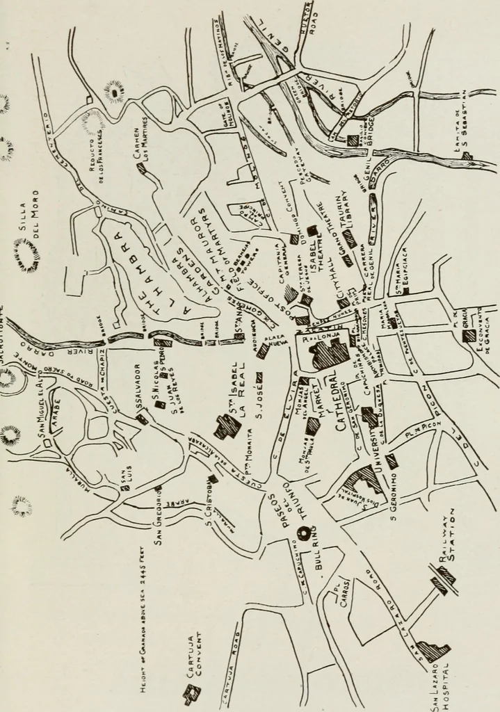 An illustration from Granada and the Alhambra, a brief description of the ancient city of Granada, with a particular account of the Moorish palace, 1907, leaf 589