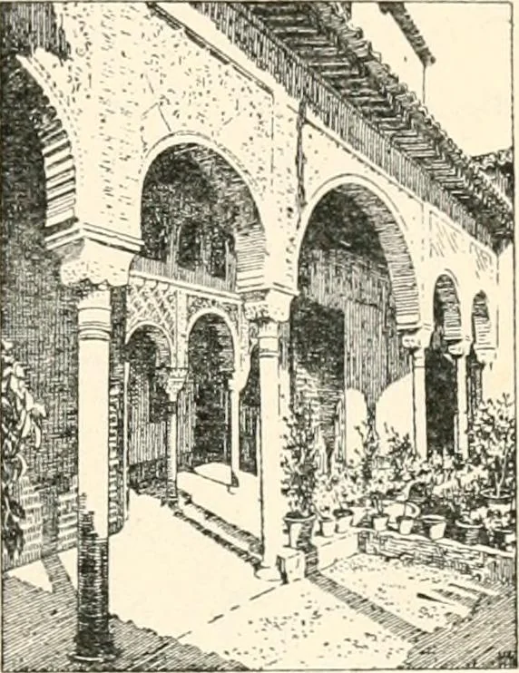 An illustration from Granada, present and bygone, 1908, leaf 101