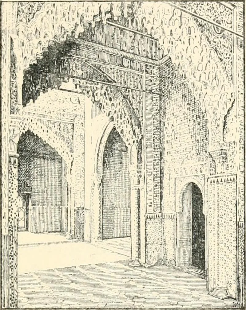 An illustration from Granada, present and bygone, 1908, leaf 129