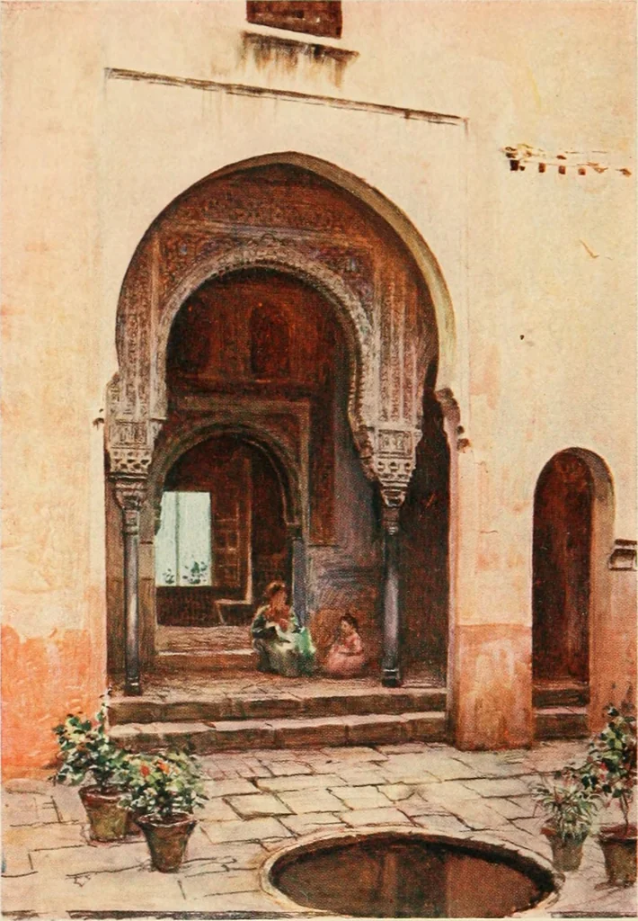 An illustration from Granada, present and bygone, 1908, leaf 134