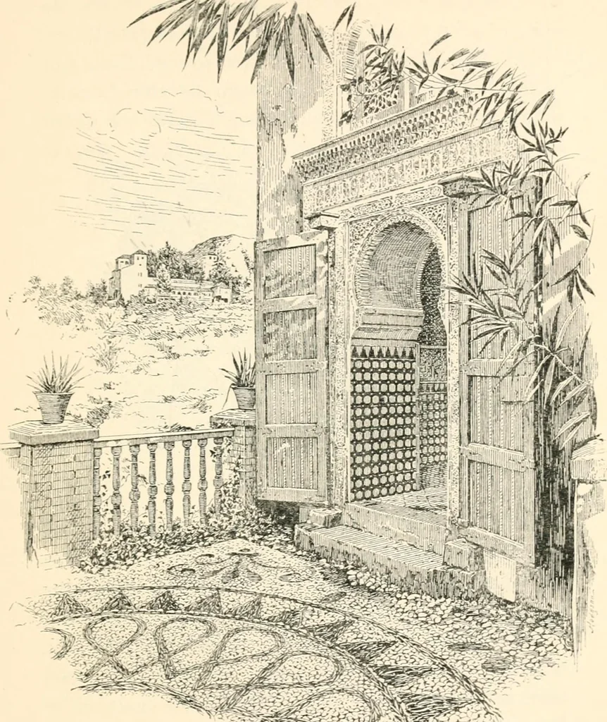 An illustration from Granada, present and bygone, 1908, leaf 185
