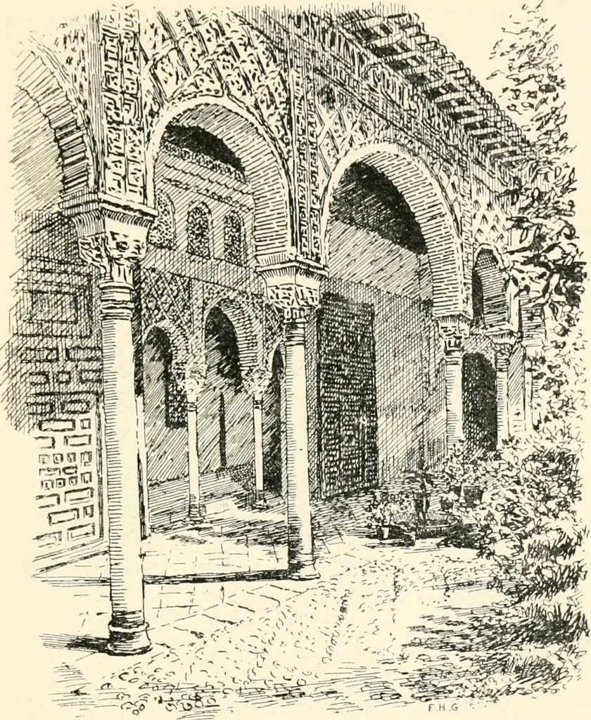 An illustration from Granada, present and bygone, 1908, leaf 217