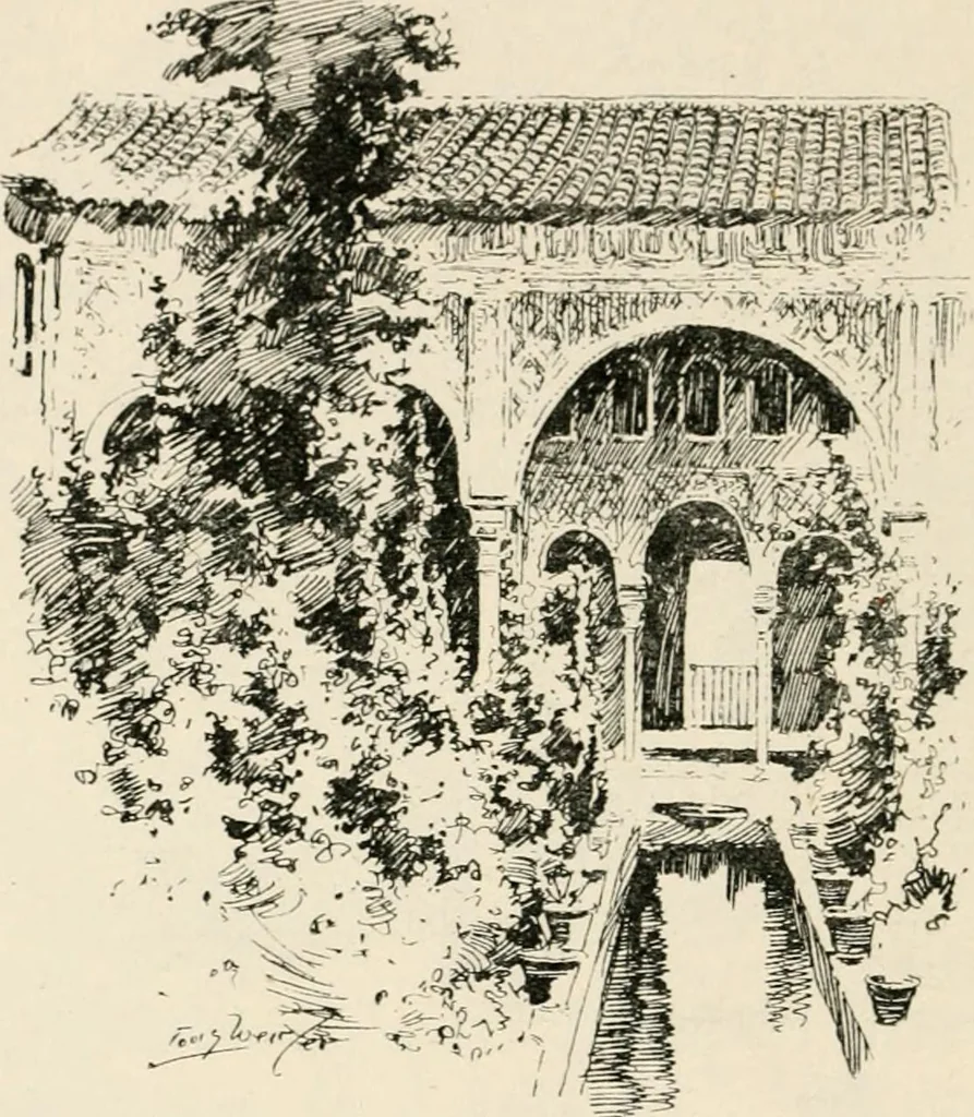 An illustration from Granada, present and bygone, 1908, leaf 218