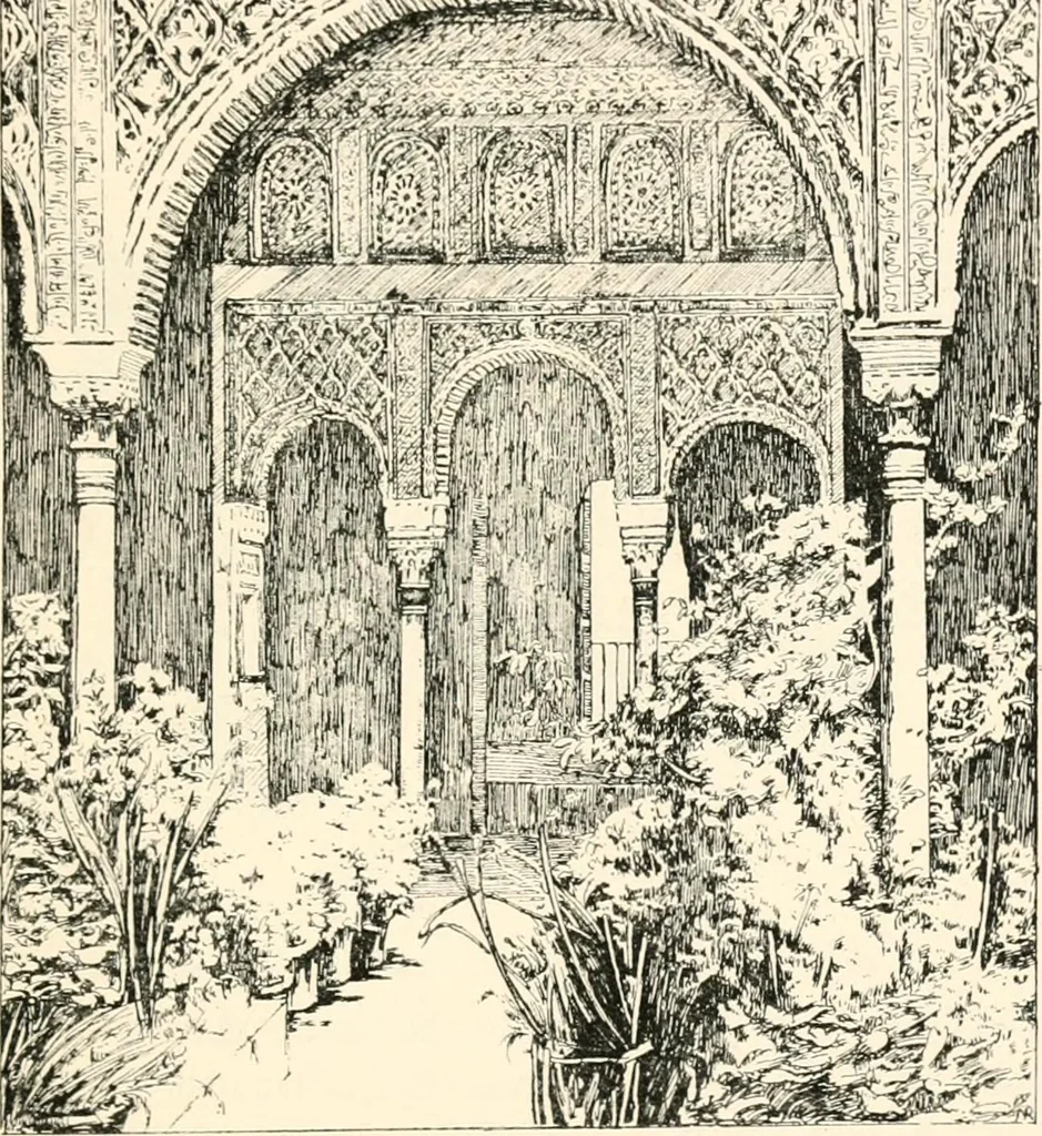 An illustration from Granada, present and bygone, 1908, leaf 221