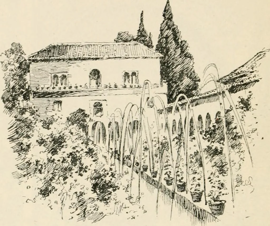An illustration from Granada, present and bygone, 1908, leaf 222