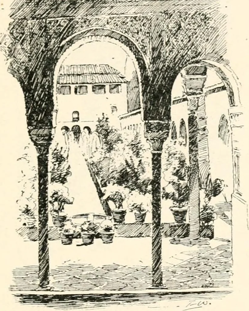 An illustration from Granada, present and bygone, 1908, leaf 229
