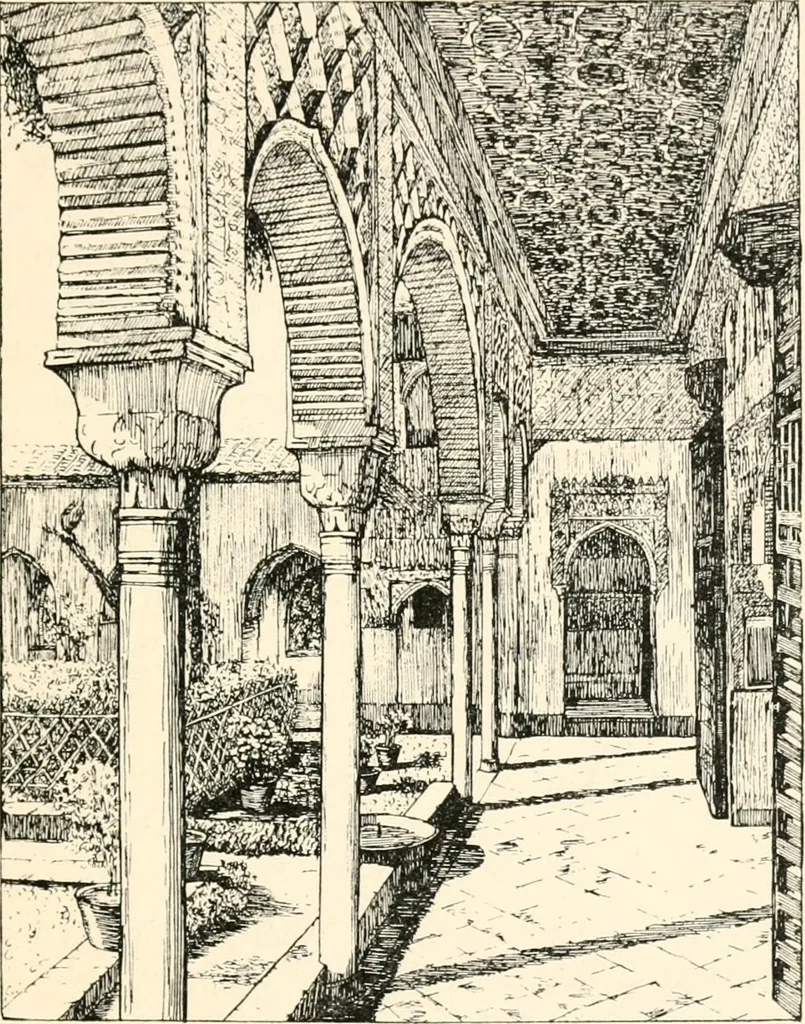 An illustration from Granada, present and bygone, 1908, leaf 237