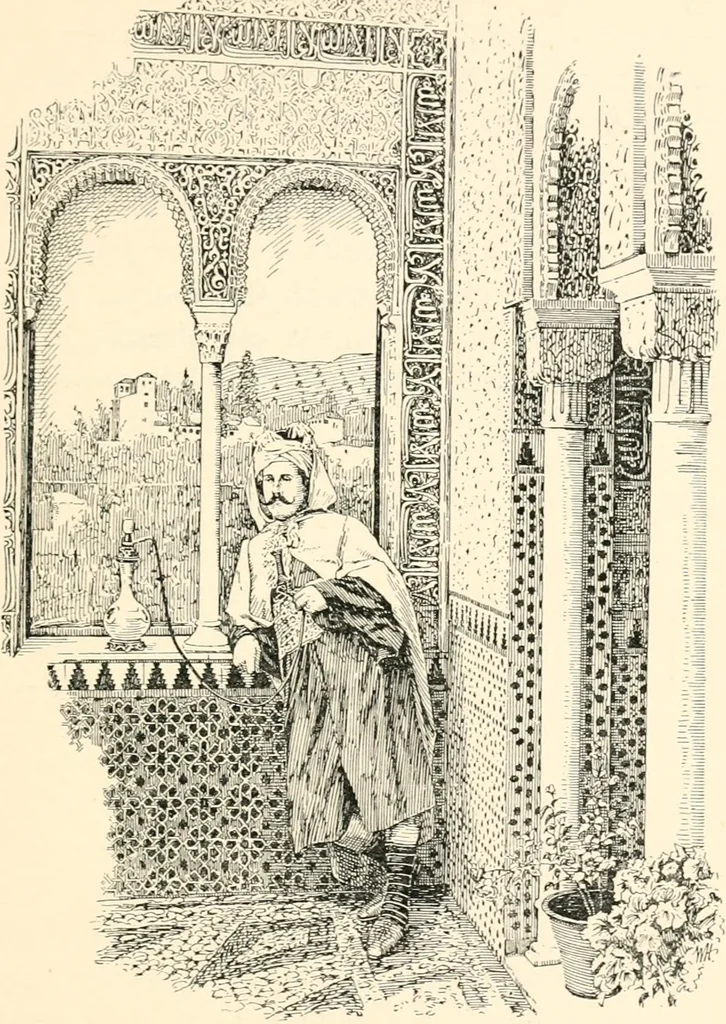 An illustration from Granada, present and bygone, 1908, leaf 245