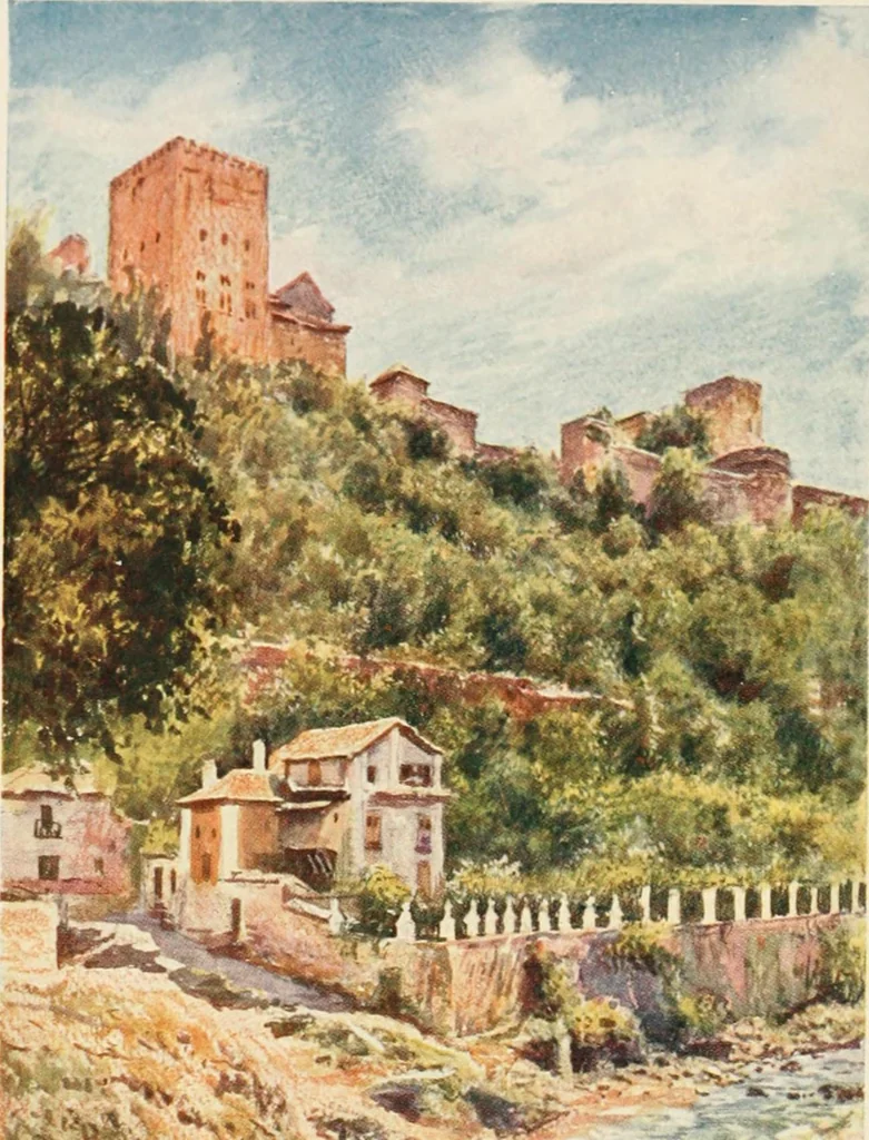An illustration from Granada, present and bygone, 1908, leaf 350