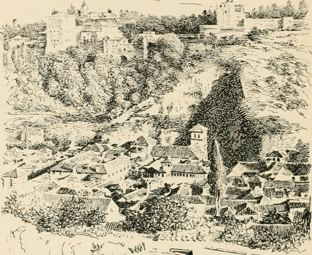 An illustration from Granada, present and bygone, 1908, leaf 44