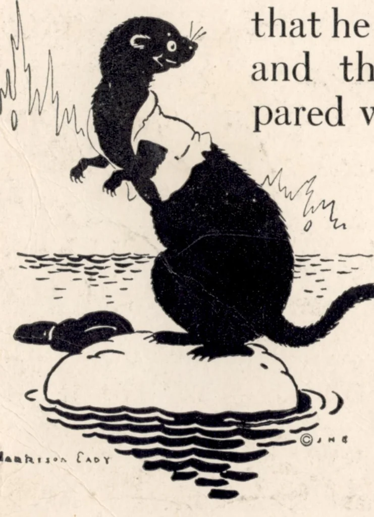 An illustration from Grandfather Frog Stays in the Smiling Pool (1922), 1922, leaf 3