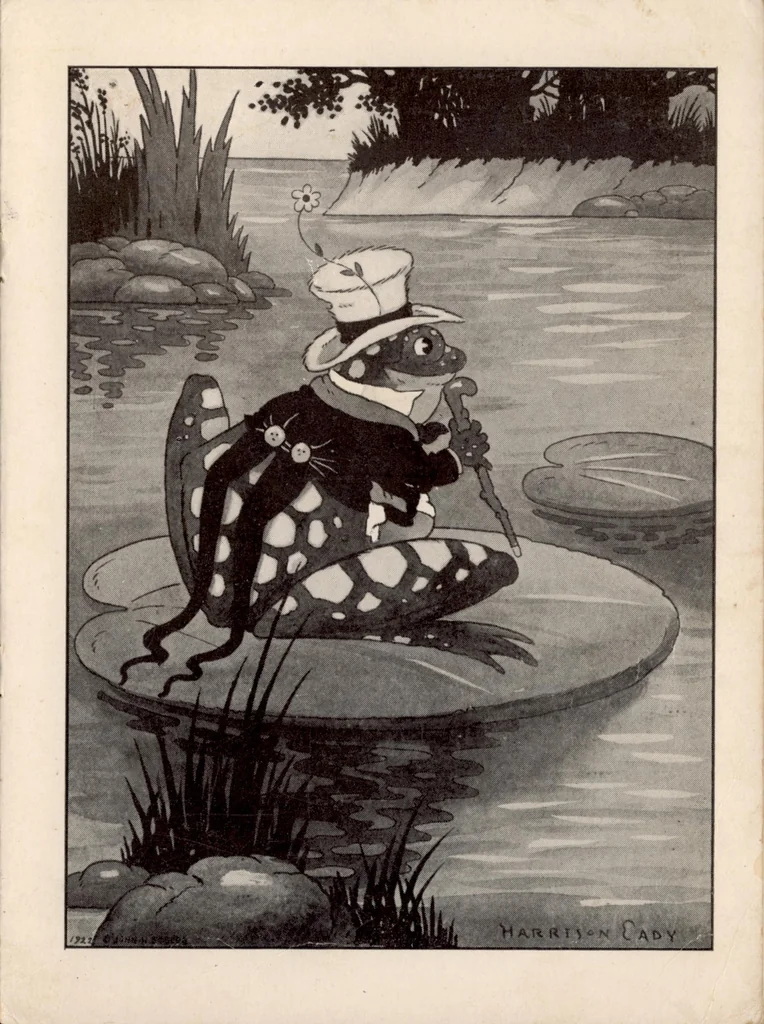 An illustration from Grandfather Frog Stays in the Smiling Pool (1922), 1922, leaf 4