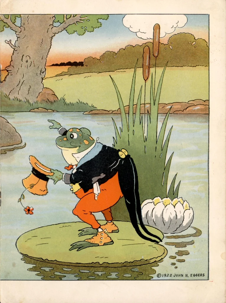 An illustration from Grandfather Frog Stays in the Smiling Pool (1922), 1922, leaf 6