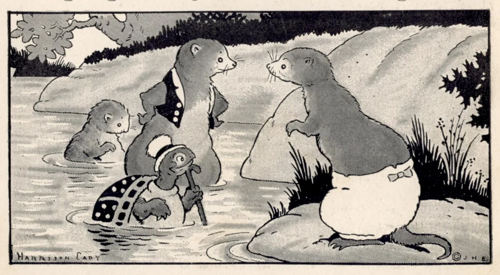 An illustration from Grandfather Frog Stays in the Smiling Pool (1922), 1922, leaf 8