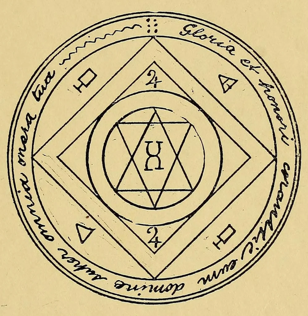 An illustration from The "Grand grimore;", 1910, leaf 103