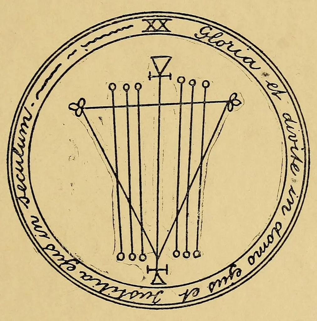 An illustration from The "Grand grimore;", 1910, leaf 139
