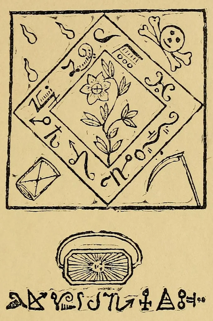 An illustration from The "Grand grimore;", 1910, leaf 149