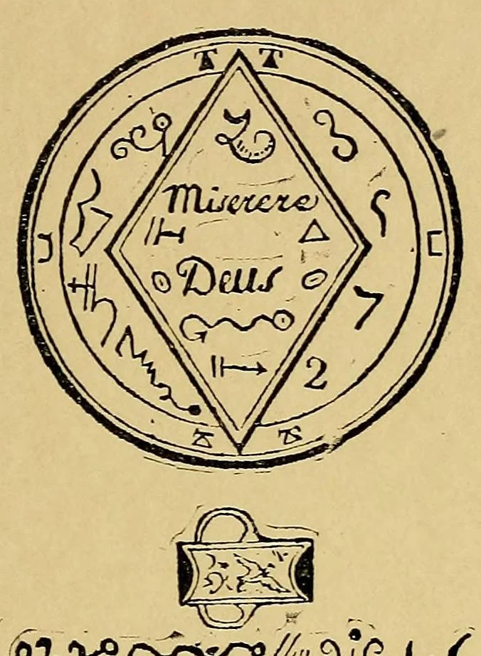 An illustration from The "Grand grimore;", 1910, leaf 167