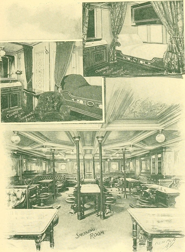 An illustration from Grand winter excursion to the Mediterranean, the Orient, and the Holy Land : including the Azores, Portugal, Spain, France, Italy, Sicily, Egypt, Palestine, Turkey, Greece, Malta, Tunis, and Algeria by the well-known fast twin-screw express steamship "La Touraine," 10,000 tons, 14,000 horse-power, length 540 feet, commander Santelli : sailing from New York, February 4th, 1896, and returning about April 5th, 1896, duration of round trip, two months, 1895, leaf 18