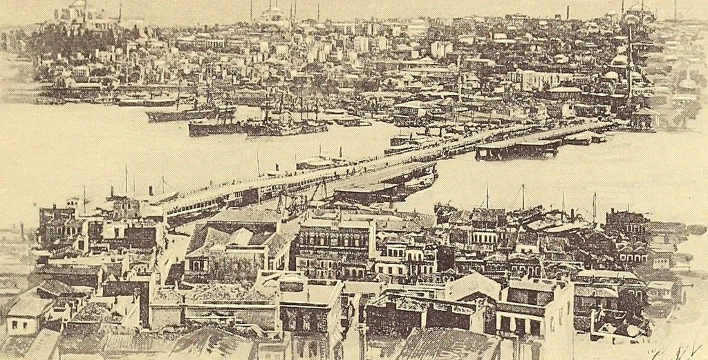 An illustration from Grand winter excursion to the Mediterranean, the Orient, and the Holy Land : including the Azores, Portugal, Spain, France, Italy, Sicily, Egypt, Palestine, Turkey, Greece, Malta, Tunis, and Algeria by the well-known fast twin-screw express steamship "La Touraine," 10,000 tons, 14,000 horse-power, length 540 feet, commander Santelli : sailing from New York, February 4th, 1896, and returning about April 5th, 1896, duration of round trip, two months, 1895, leaf 50