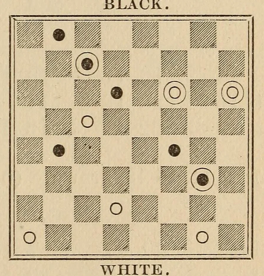 An illustration from The Granite state checker series .., 1889, leaf 57