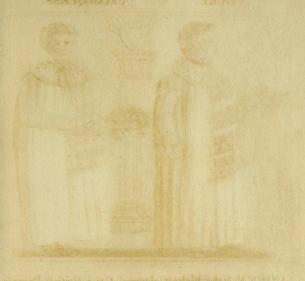 An illustration from Graphical representation of the coronation regalia of the kings of England : with the degrees and costume of different ranks : illustrated with twelve copperplate engravings, 1825, leaf 7