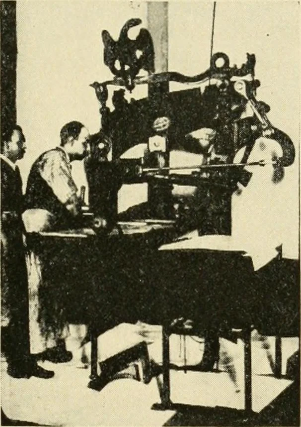 An illustration from The graphic arts; modern men and modern methods, 1921, leaf 154