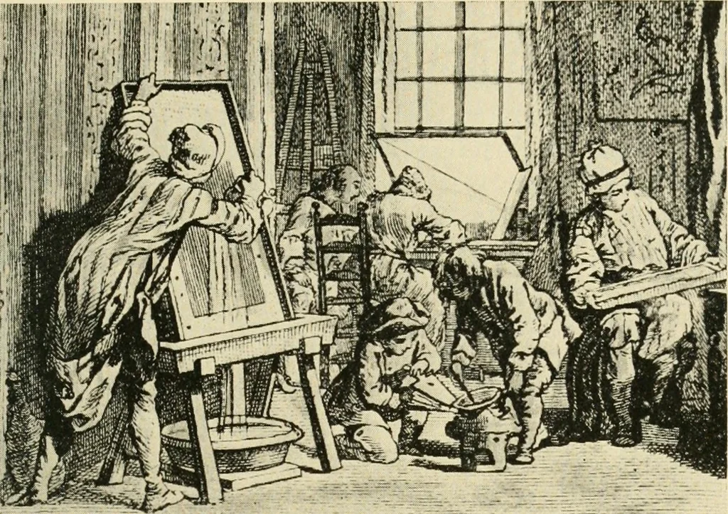 An illustration from The graphic arts; modern men and modern methods, 1921, leaf 156