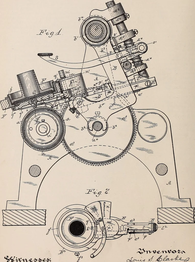 An illustration from [Graphophone patents], 1878, leaf 114