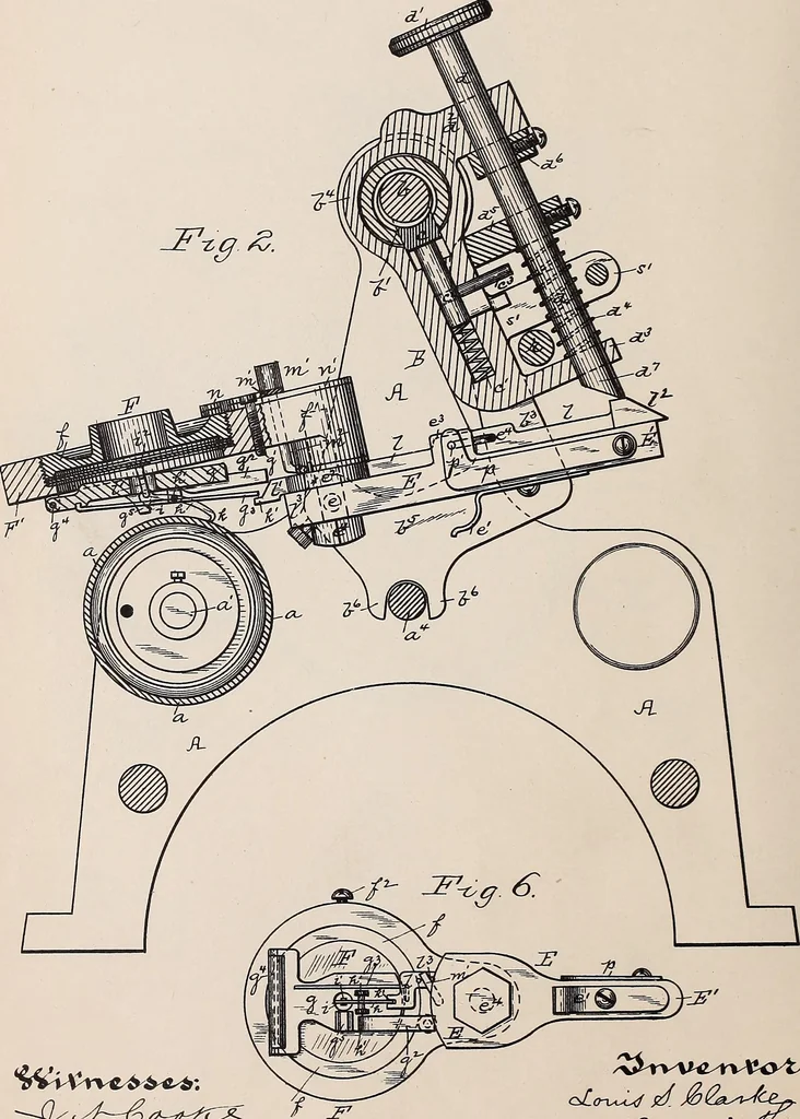 An illustration from [Graphophone patents], 1878, leaf 116