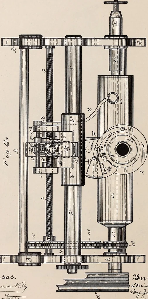 An illustration from [Graphophone patents], 1878, leaf 120