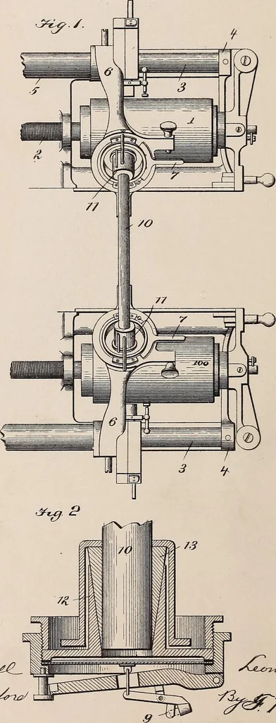 An illustration from [Graphophone patents], 1878, leaf 128
