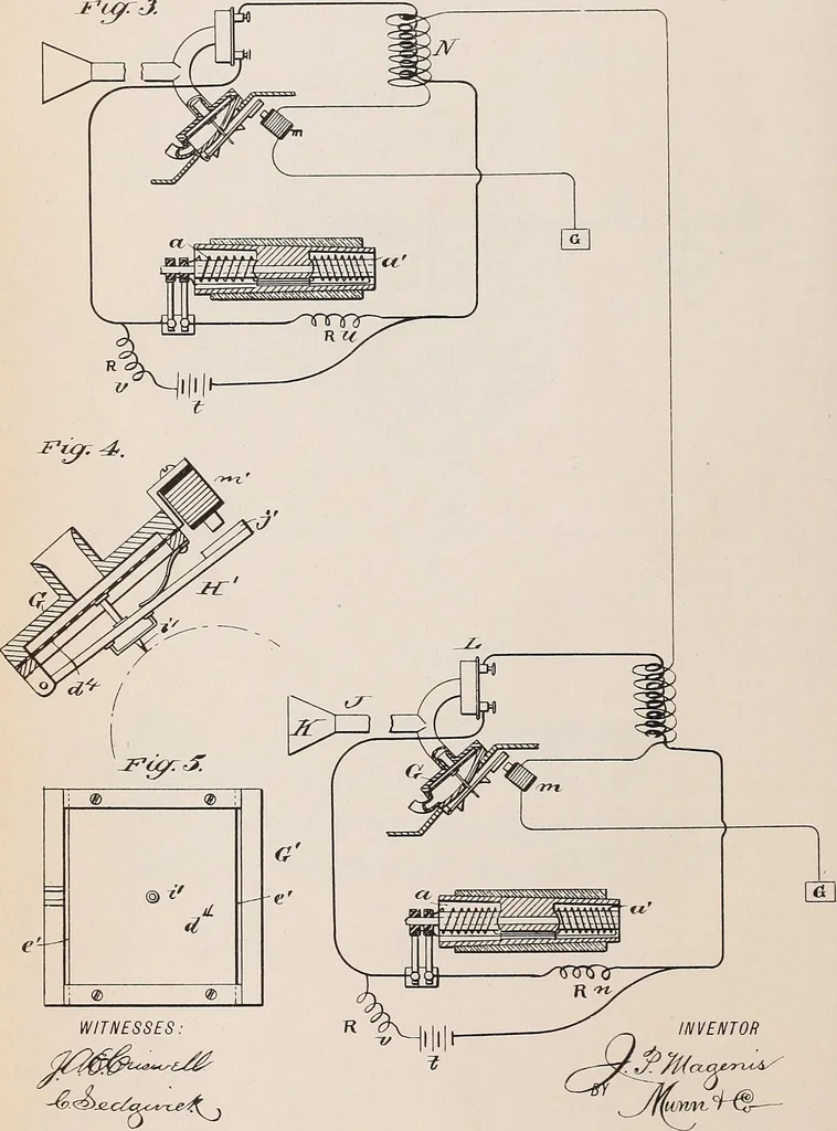 An illustration from [Graphophone patents], 1878, leaf 134