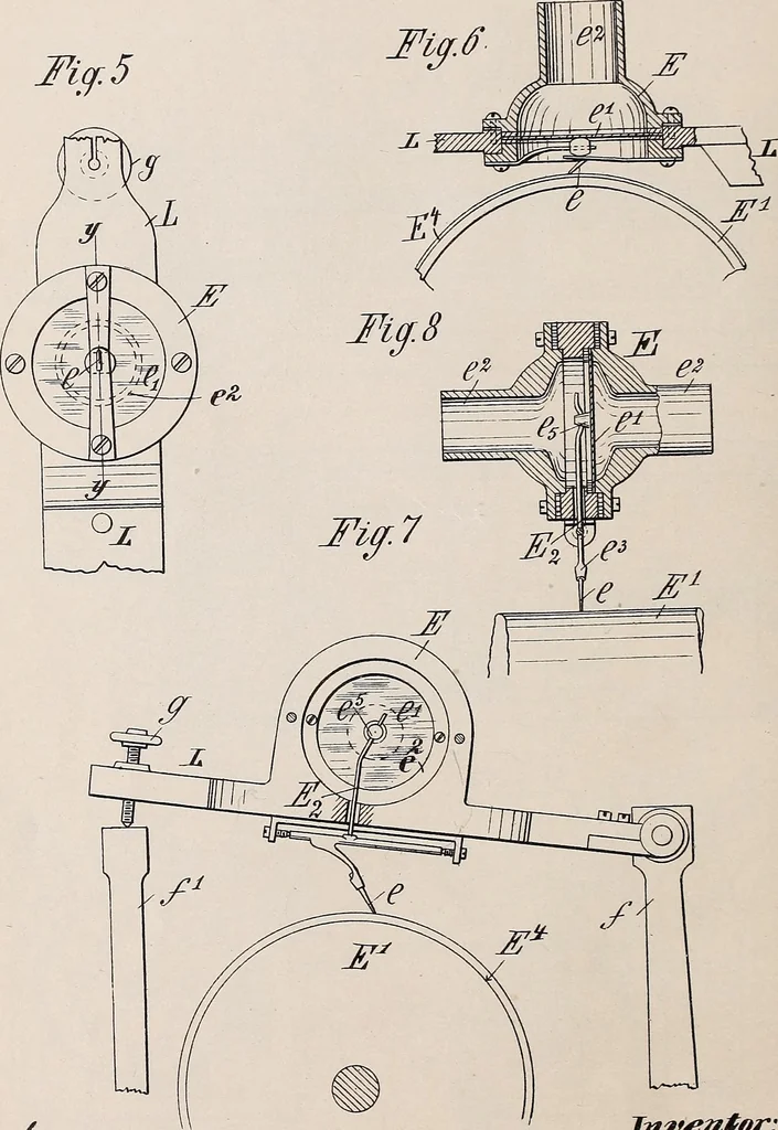 An illustration from [Graphophone patents], 1878, leaf 142
