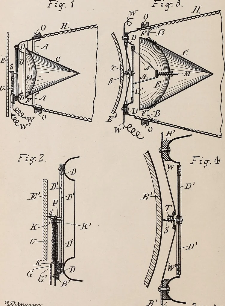 An illustration from [Graphophone patents], 1878, leaf 166