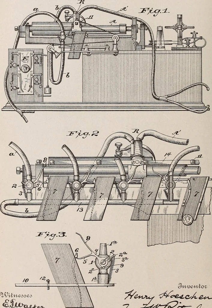 An illustration from [Graphophone patents], 1878, leaf 188