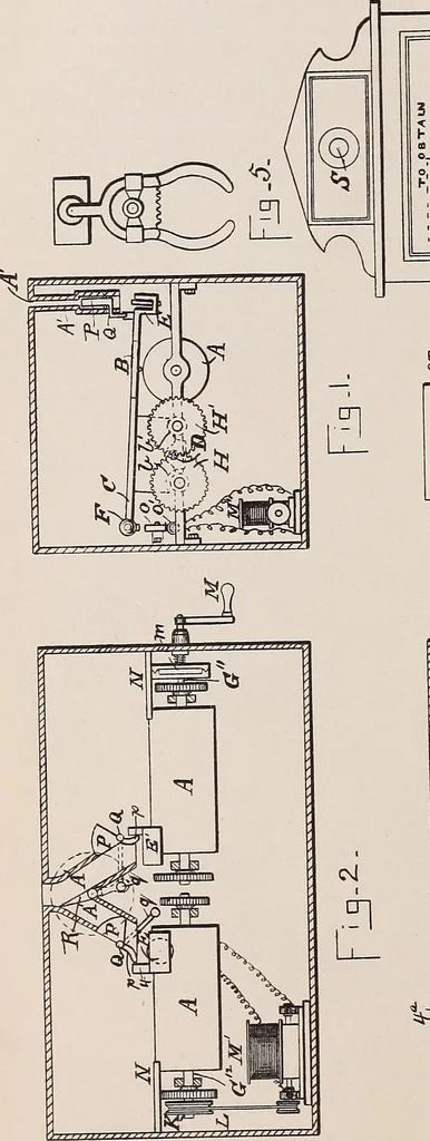 An illustration from [Graphophone patents], 1878, leaf 222