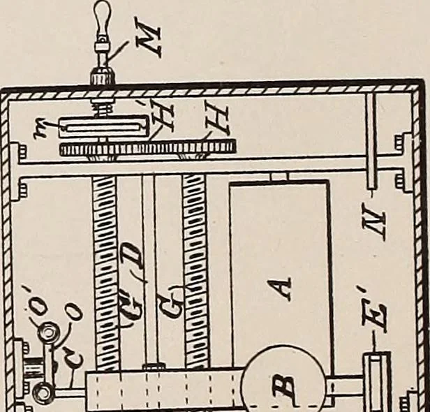 An illustration from [Graphophone patents], 1878, leaf 222