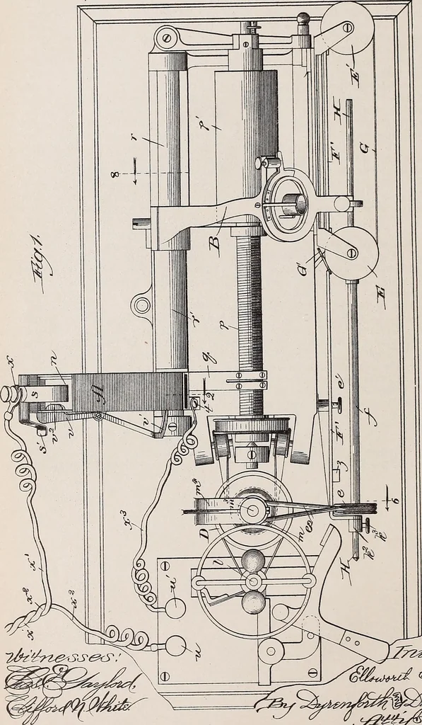 An illustration from [Graphophone patents], 1878, leaf 236