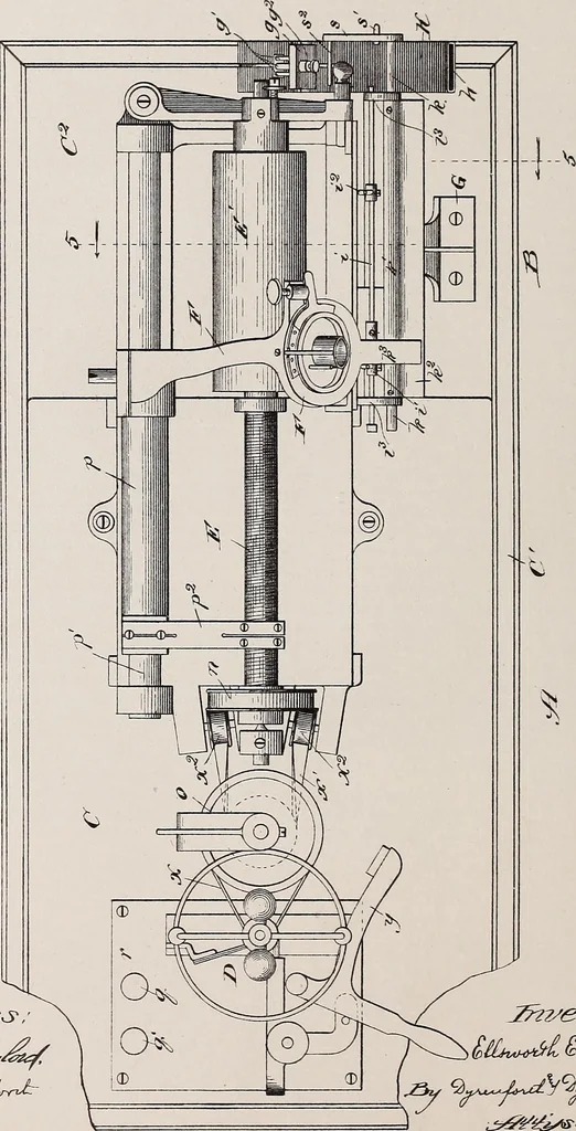 An illustration from [Graphophone patents], 1878, leaf 246