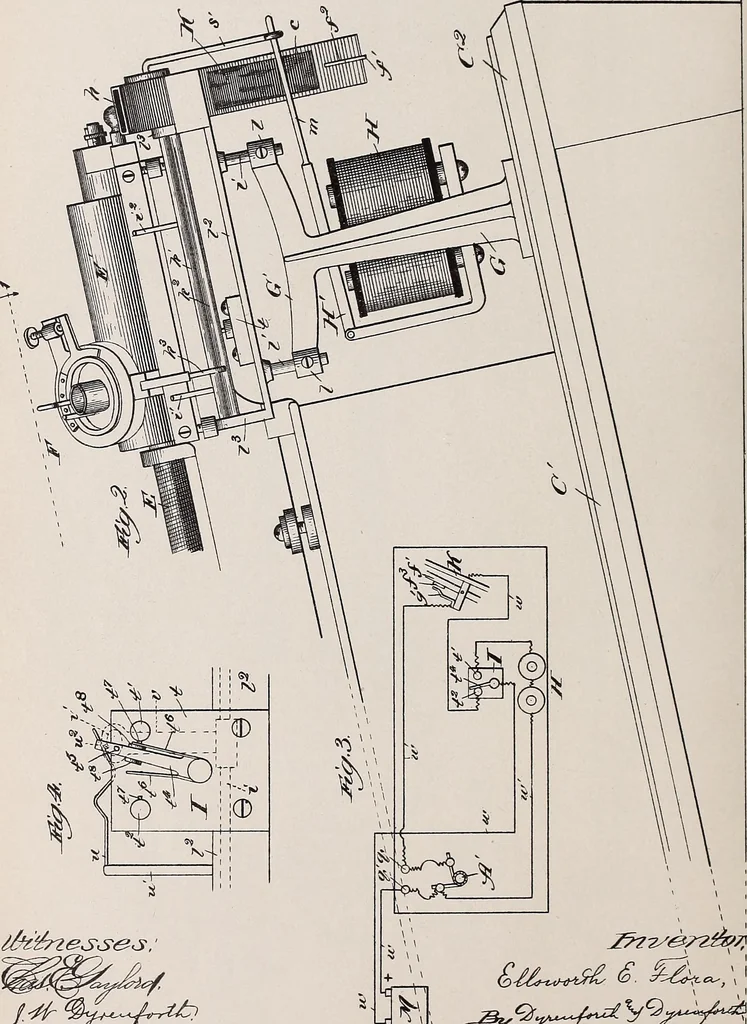 An illustration from [Graphophone patents], 1878, leaf 248