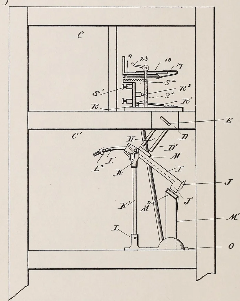 An illustration from [Graphophone patents], 1878, leaf 258