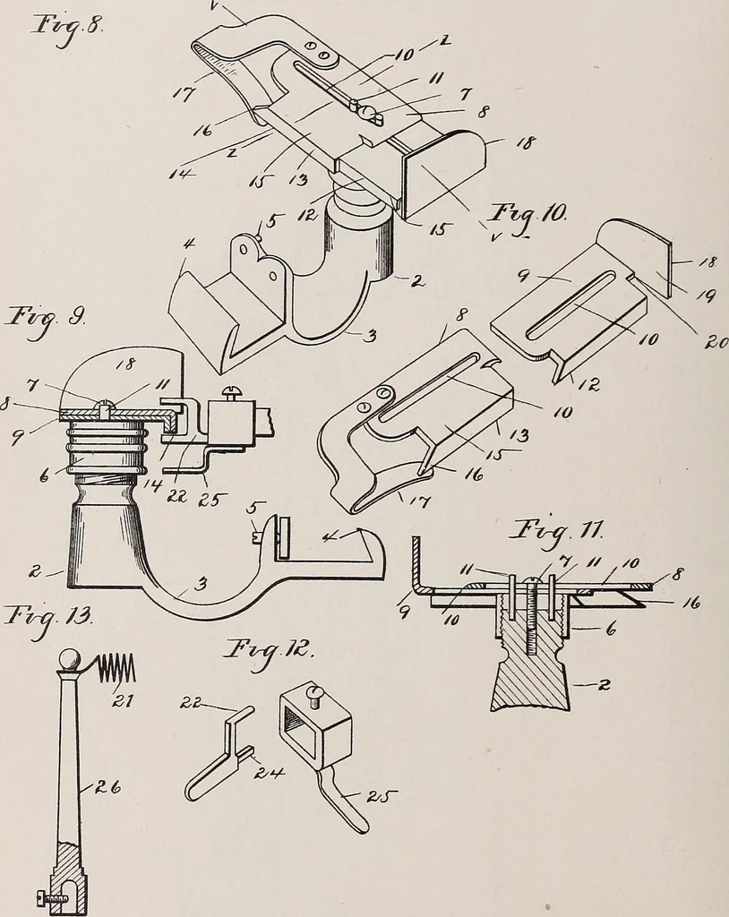 An illustration from [Graphophone patents], 1878, leaf 262