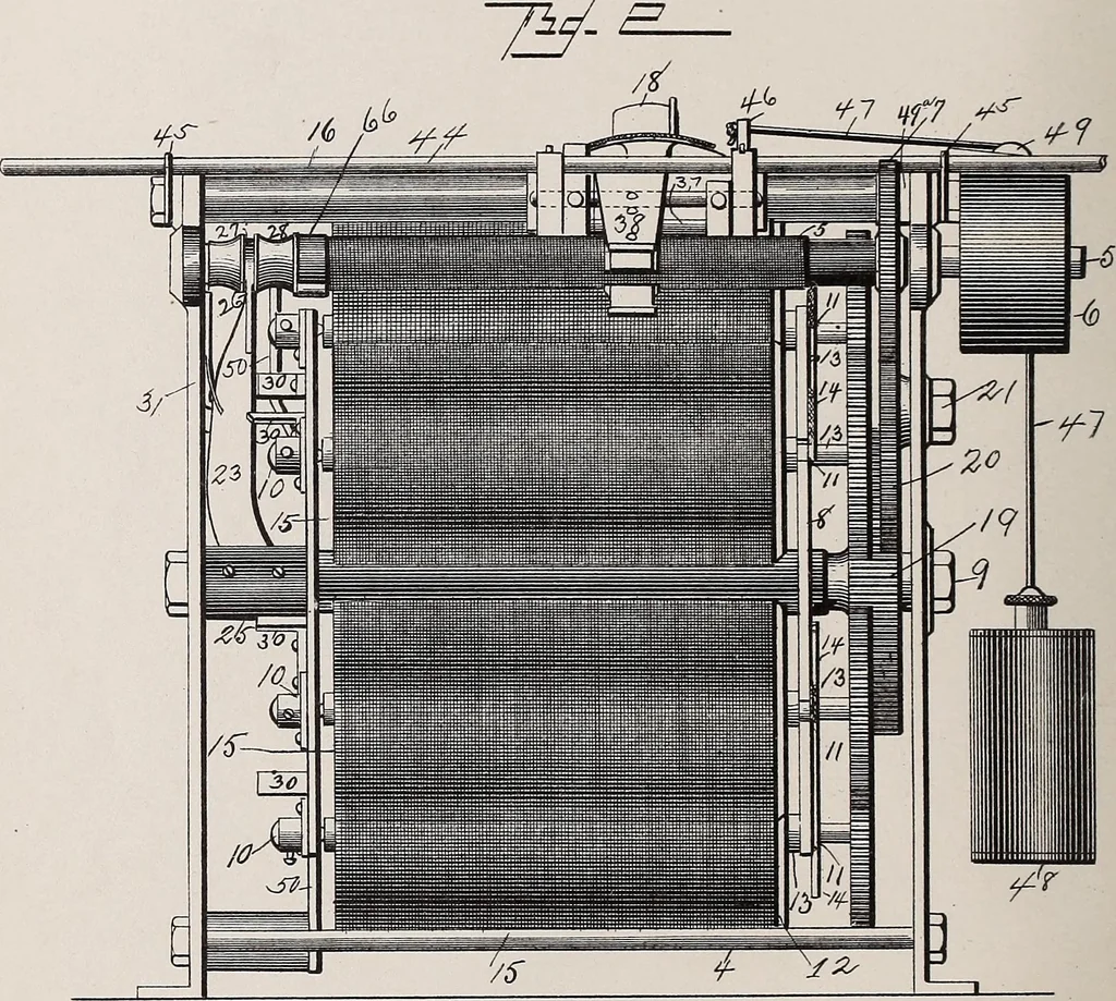 An illustration from [Graphophone patents], 1878, leaf 270