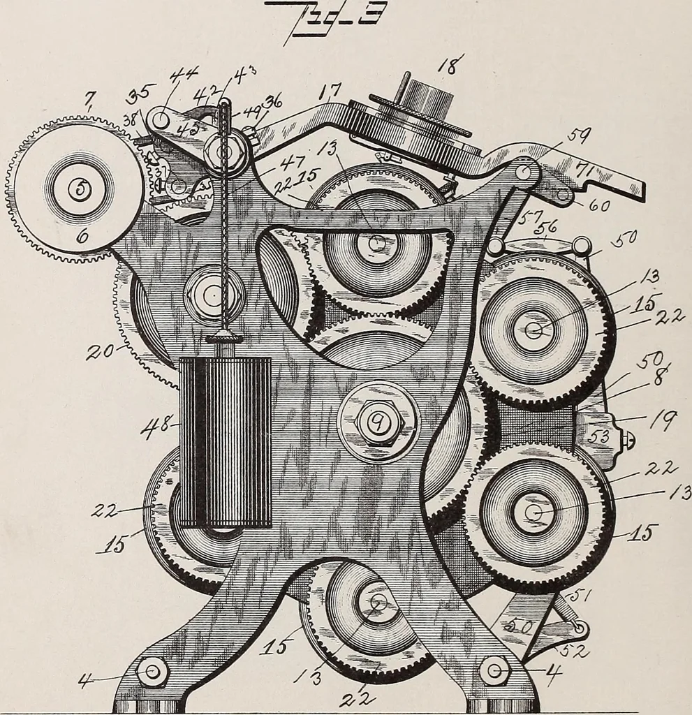 An illustration from [Graphophone patents], 1878, leaf 272