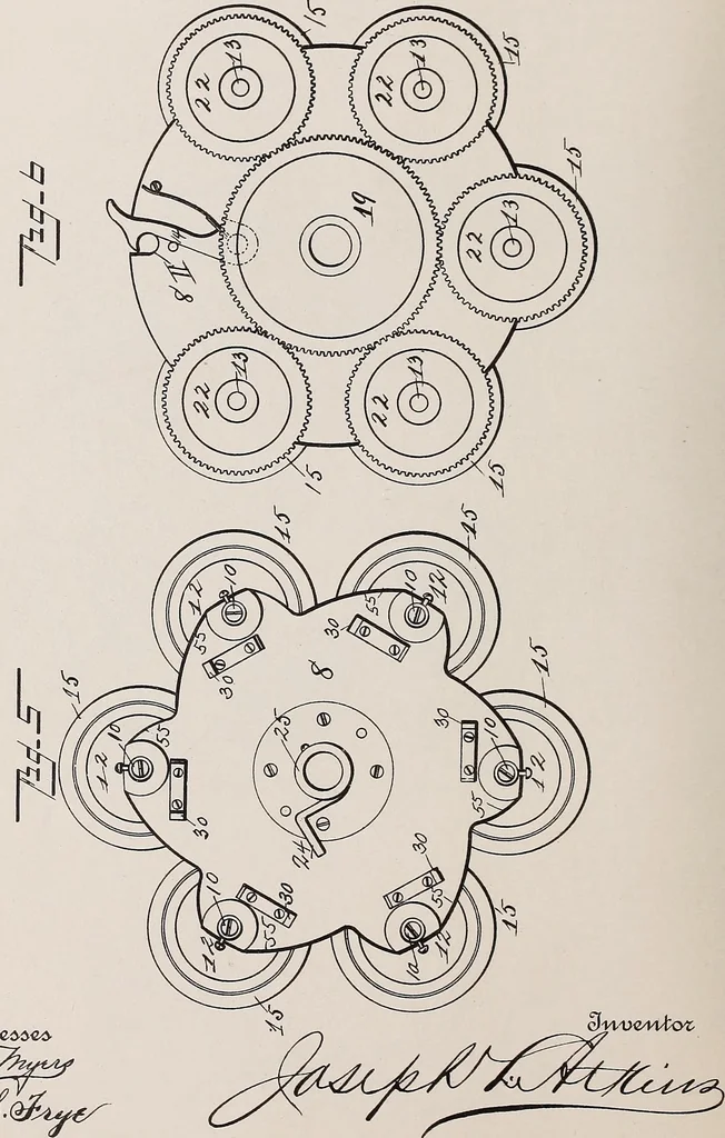 An illustration from [Graphophone patents], 1878, leaf 276