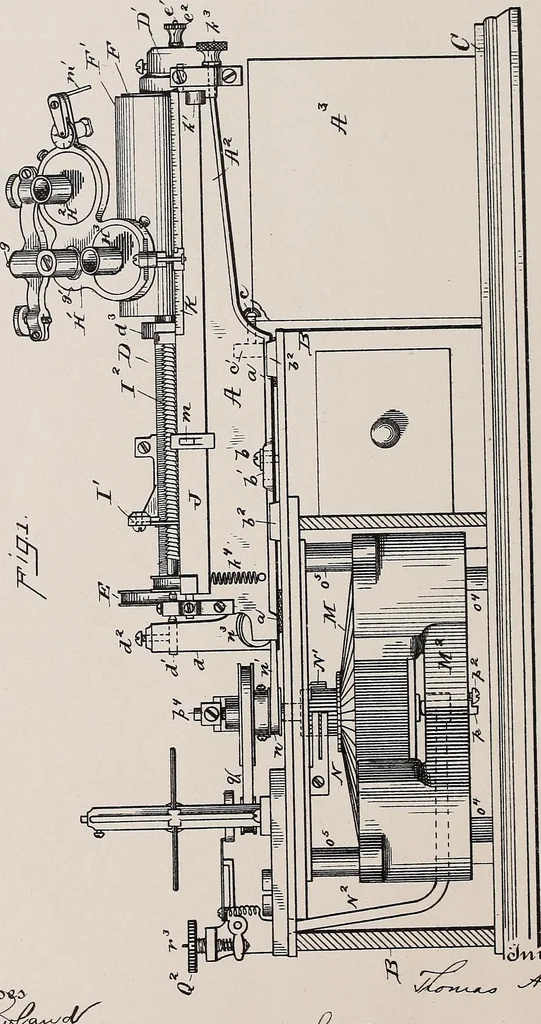 An illustration from [Graphophone patents], 1878, leaf 302
